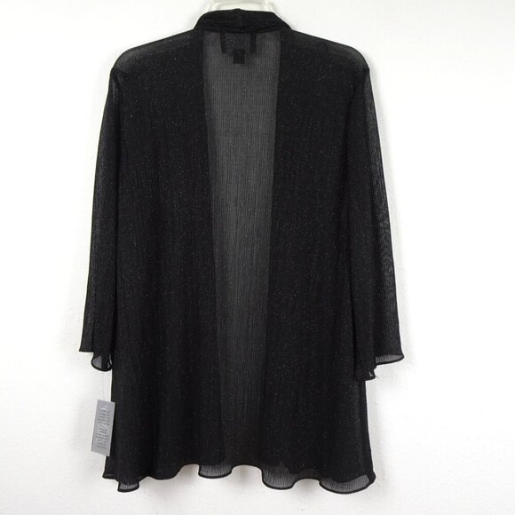Alex Evenings Twinset Women’s Plus Size 1X Black Sparkle Cocktail Evening Flowy - Picture 11 of 15